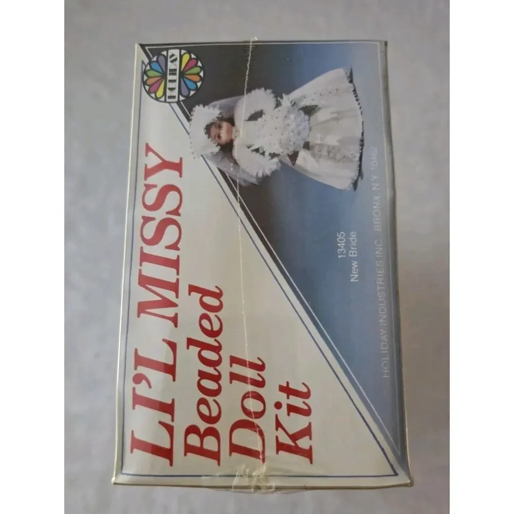 Walco Li'l Missy Beaded Doll Kit Sequin Vintage New Bride #13405